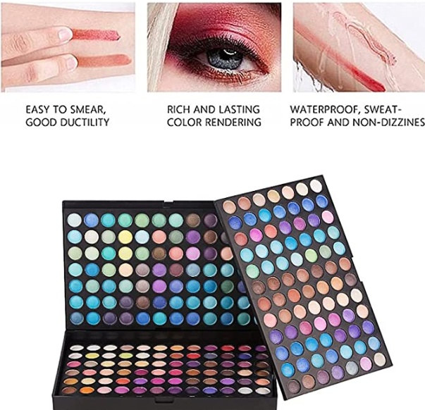 252 Colors Eyeshadow Palette Professional Matte Shimmer Eyeshadow Pallet 3 Layers Ultimate Full Eye Makeup Kit All In One Eye Shadow Makeup