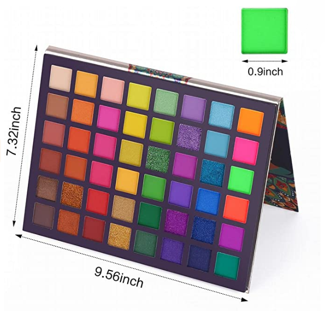 - 48 Colorful High Pigmented - Rainbow Matte Shimmer Glitter Eye Shadow Make Up Pallet Gift Set