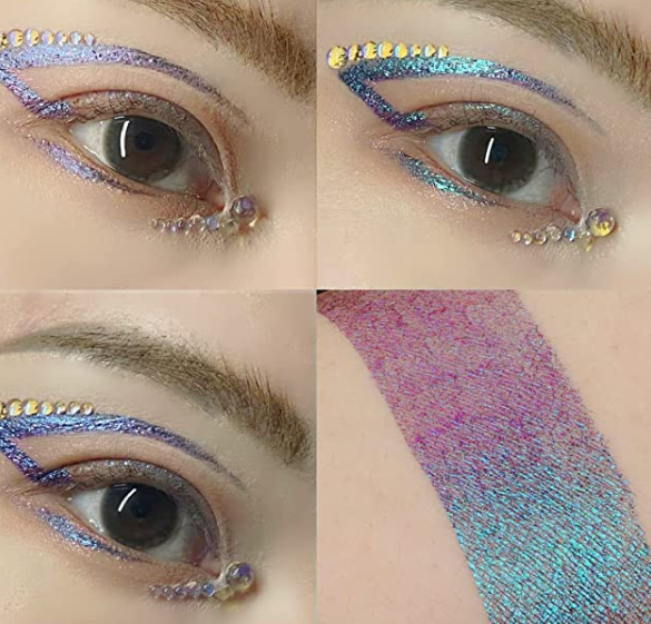 Colors Glitter Waterproof Eyeliner Pen mermaid makeup