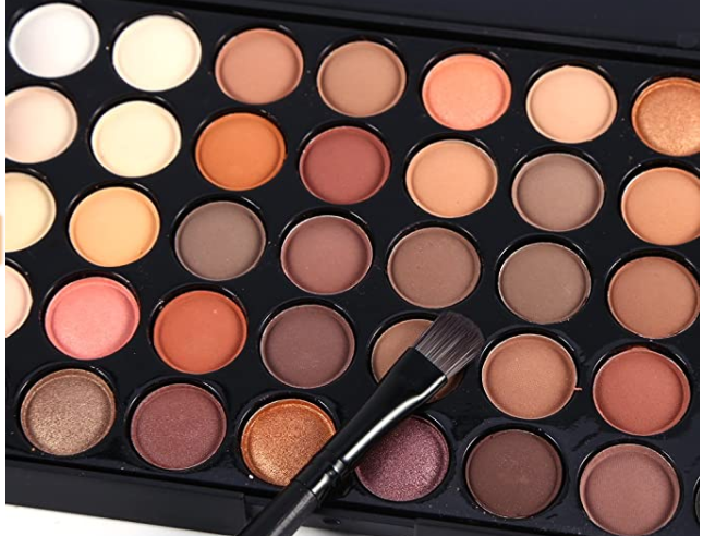 Eye Shadow Makeup Kit Set Shimmer Cosmetic Powder Tool 40 Color With Brush