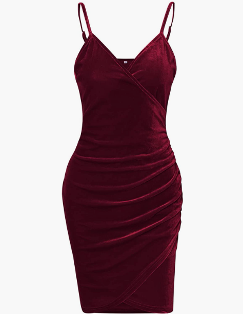 Women's Ruched Mini Bodycon Dress SEXY Sleeveless