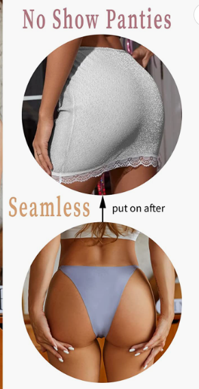 exy Panties No Show High Cut Hipster Panties Cheeky Underwear 6 Pack