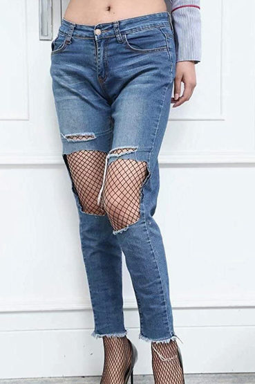 SEXY Womens High Waist Tights Fishnet Stockings Thigh