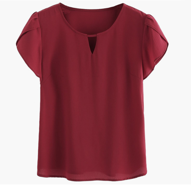 CASUAL Women's Pleated Top Round