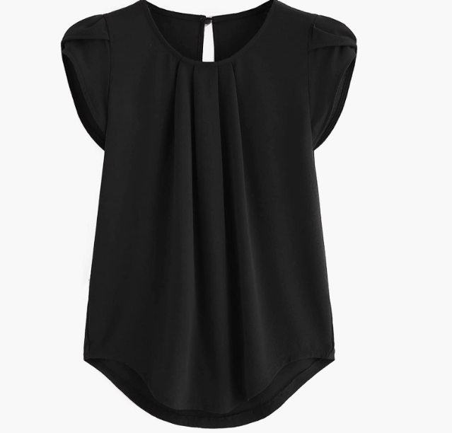 CASUAL Women's Pleated Top Round