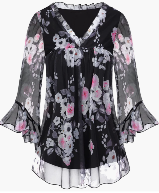 CASUAL Loose Fit Flowy Tunic Tops