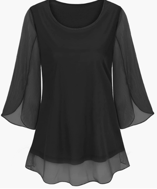 CASUAL Loose Fit Flowy Tunic Tops