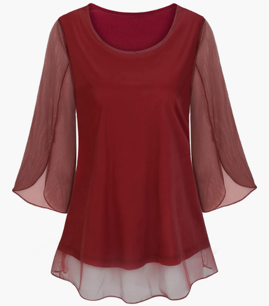 CASUAL Loose Fit Flowy Tunic Tops