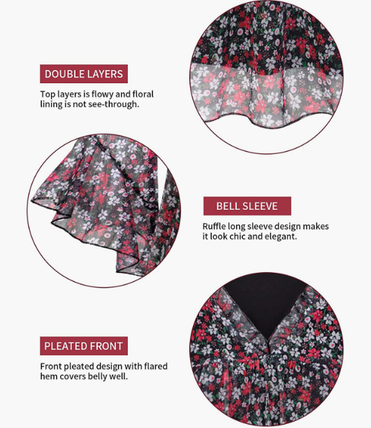 CASUAL Loose Fit Flowy Tunic Tops