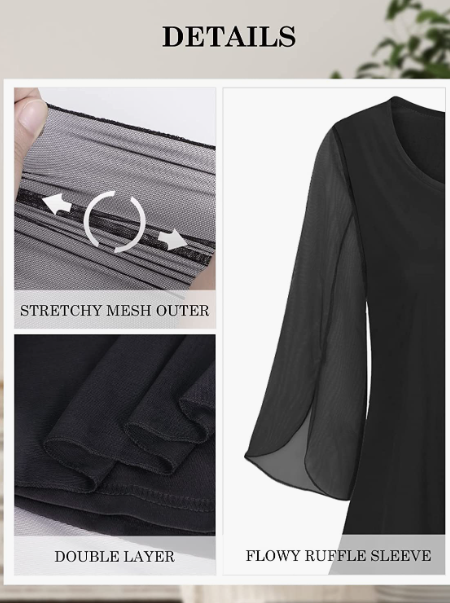 CASUAL Loose Fit Flowy Tunic Tops