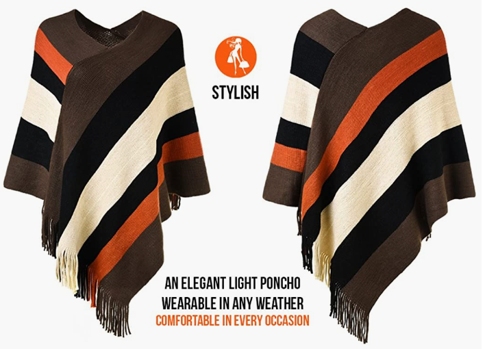 CASUAL Stripe Patterns and Fringed Sides MADE IN ITALY