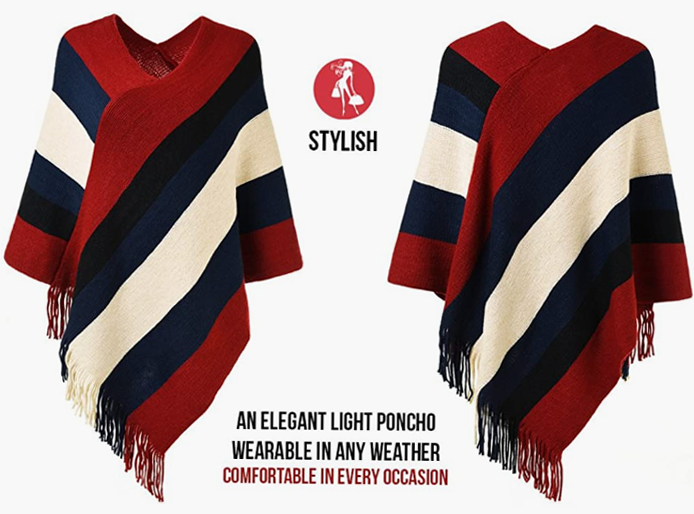 CASUAL Stripe Patterns and Fringed Sides MADE IN ITALY