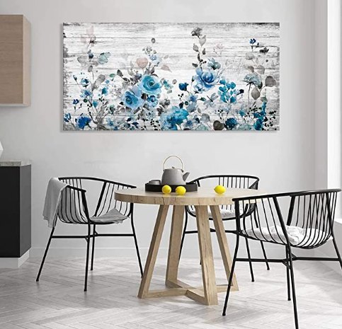 Abstract Flowers Paintings for Livingroom