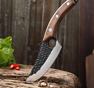 World Strangest knife Handmade Forged Cleaver Cutting Knife High Carbon Steel Meat