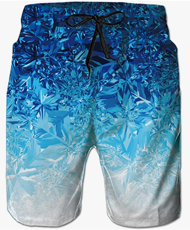 Men's Swim Trunks Quick Dry Board Shorts Cool Mesh Lining Bathing Suits with Drawstring Pockets