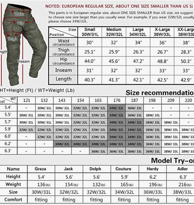 Combat Pants with Knee Pads