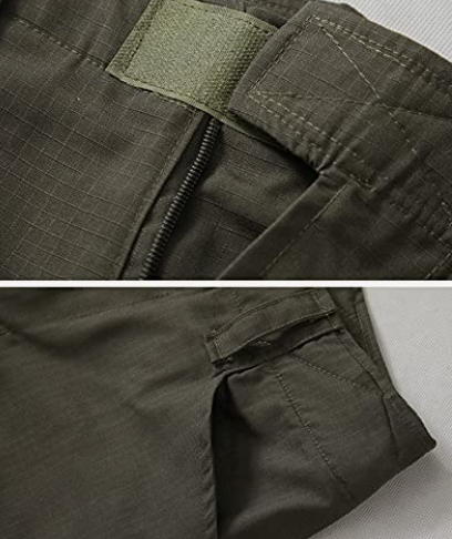 Tactical Pants, Waterproof Hiking Pants, Military Ripstop Camo Cargo Pants, Multi-Pocket Casual Work Pant