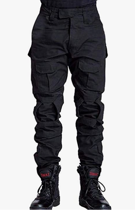 Men's Tactical Pants, Waterproof Hiking Pants, Military Ripstop Camo Cargo Pants