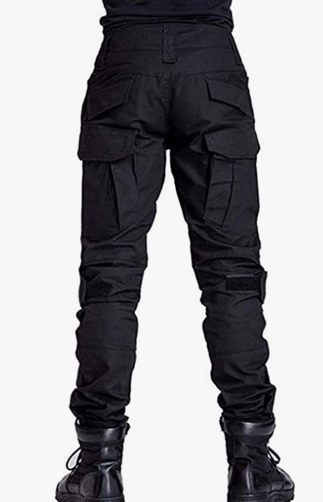 Men's Tactical Pants, Waterproof Hiking Pants, Military Ripstop Camo Cargo Pants