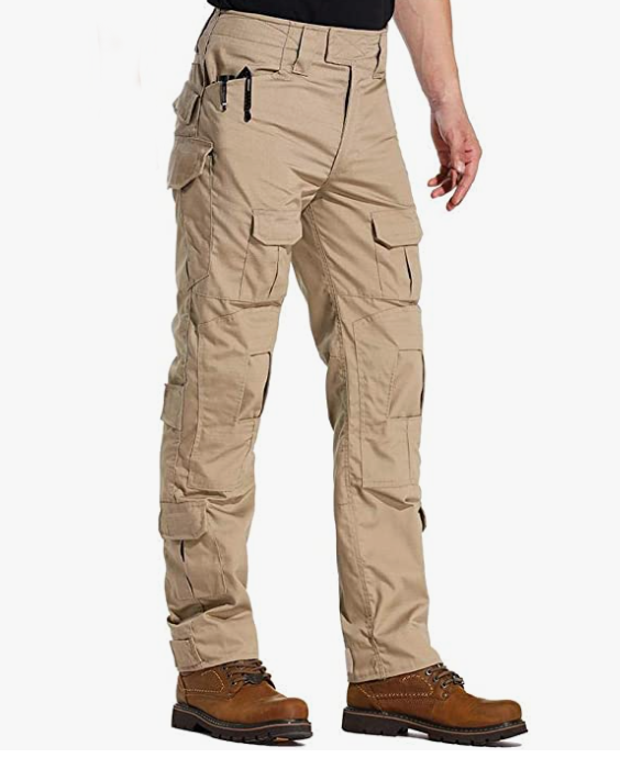 Camo Cargo Pants, Multi-Pocket Casual Work Pant