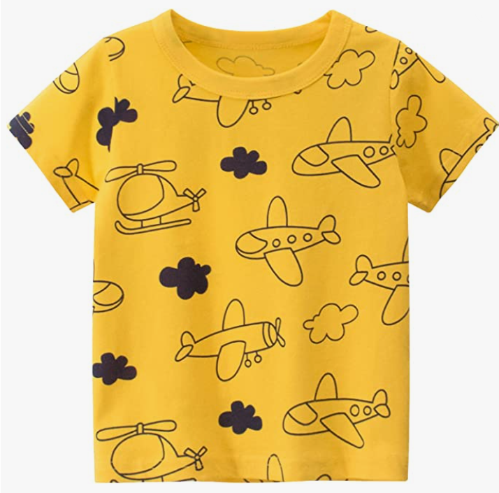 Short Sleeve T-Shirt Cotton  Shirts 1-8 Years