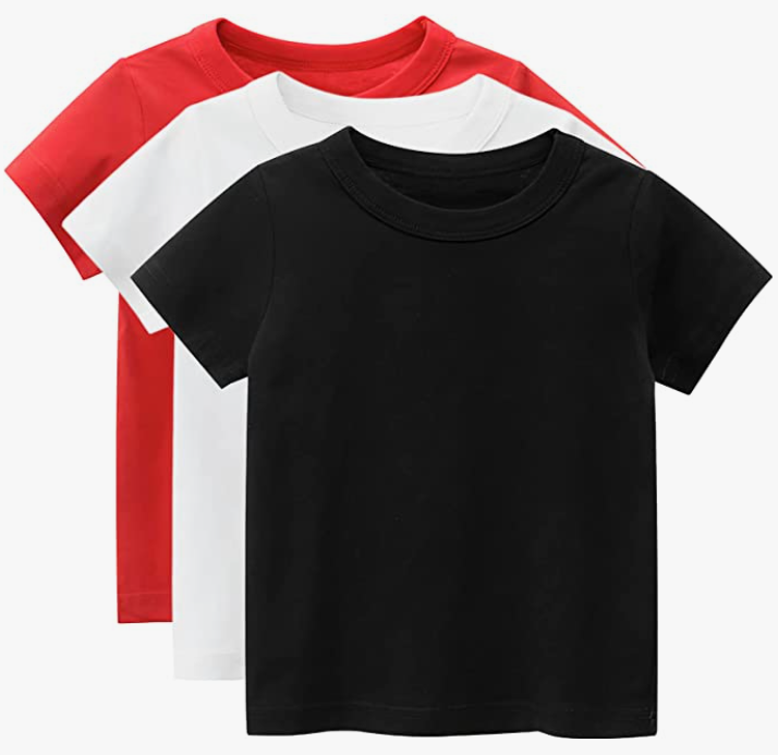 Boys 3 Pack Short Sleeve T-Shirt