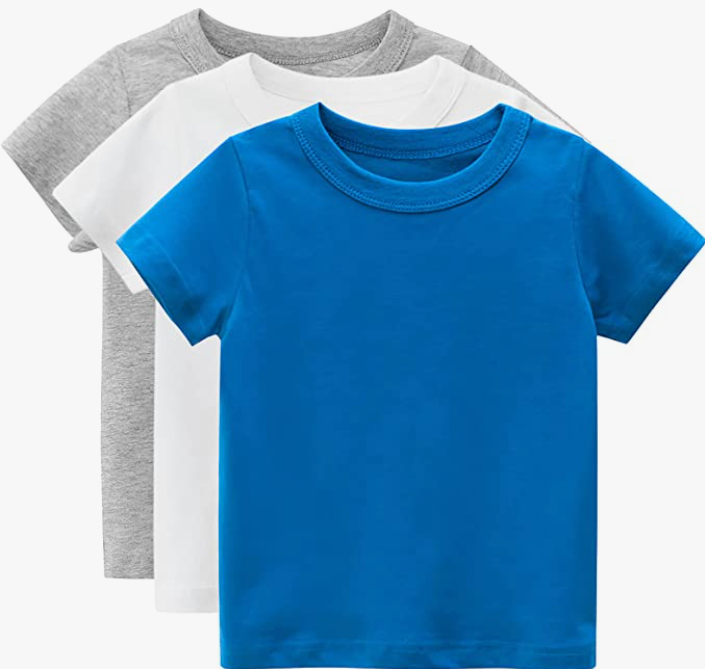 Boys 3 Pack Short Sleeve T-Shirt