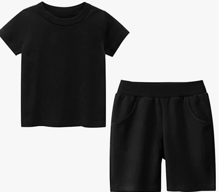 Boys T-Shirt and Shorts Set Short Sleeves Outfit 2-Pieces Summer Clothes