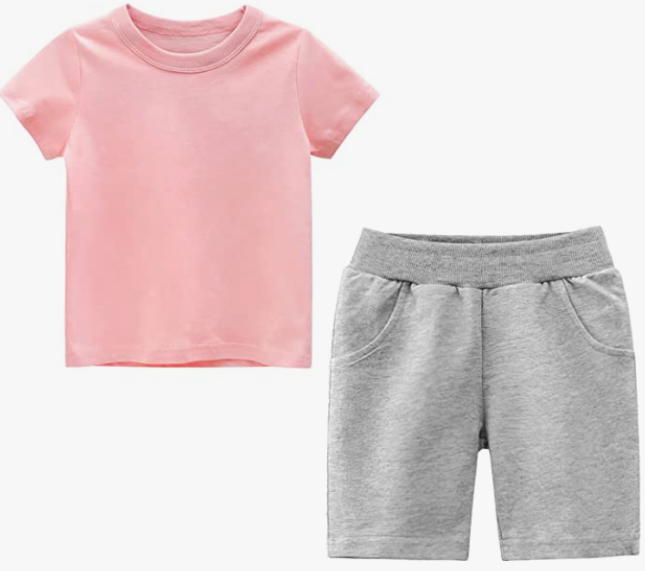 Boys T-Shirt and Shorts Set Short Sleeves Outfit 2-Pieces Summer Clothes