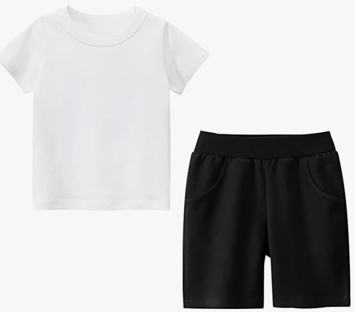 Boys T-Shirt and Shorts Set Short Sleeves Outfit 2-Pieces Summer Clothes