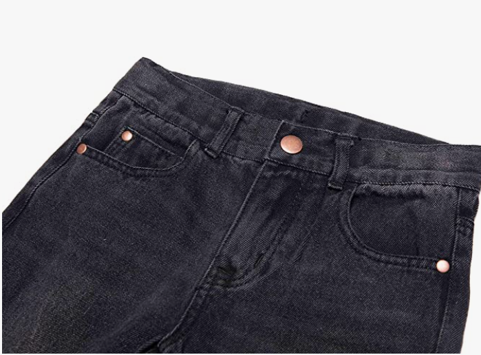 Waist Slim Denim Pants Blue Jeans