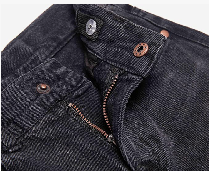 Waist Slim Denim Pants Blue Jeans