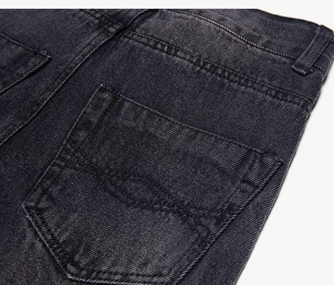 Waist Slim Denim Pants Blue Jeans
