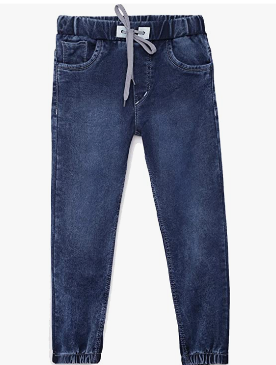 fit Denims with Soft Round Elastic and Drawstrings Joggers