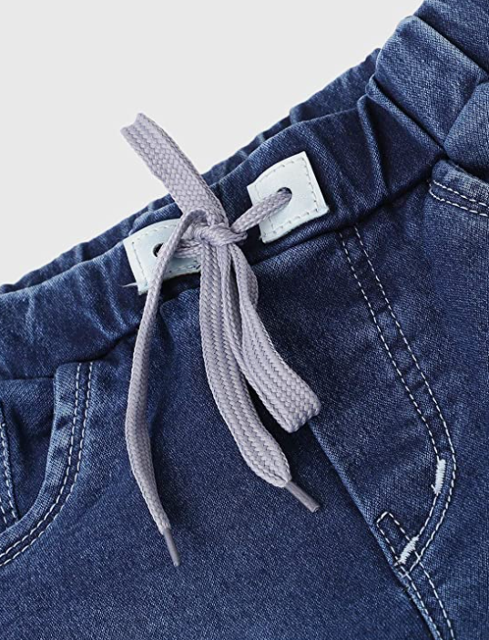 fit Denims with Soft Round Elastic and Drawstrings Joggers