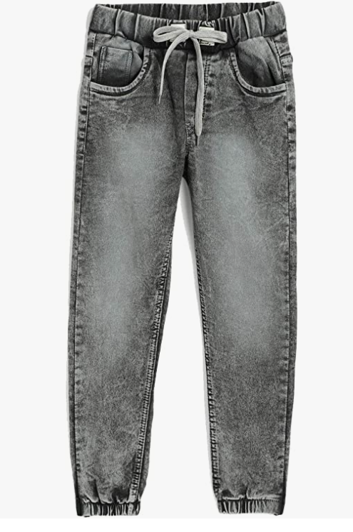 fit Denims with Soft Round Elastic and Drawstrings Joggers