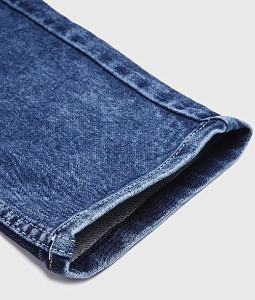Jeans Slim Fit Denims with Soft Rib Elastic and Drawstrings
