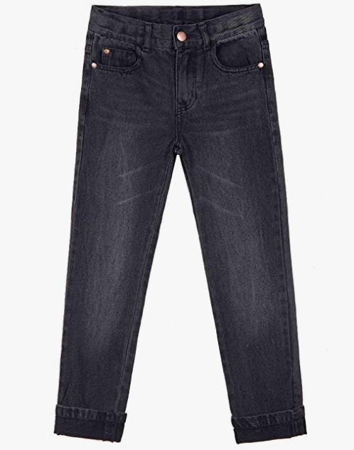 Waist Slim Denim Pants Blue Jeans