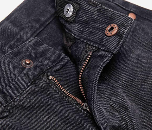 Waist Slim Denim Pants Blue Jeans
