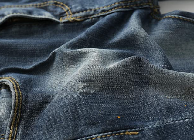 Boy Jean,D Ring Elastic Band Inside Ripped Denim Pants