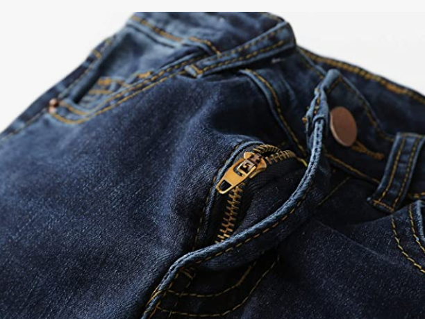 Boy Jean,D Ring Elastic Band Inside Ripped Denim Pants