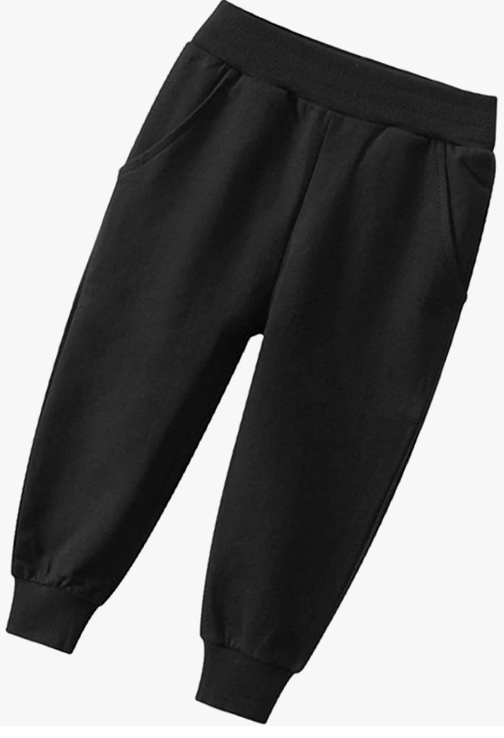 Pants Boys Elastic Waistband Casual Sweatpants