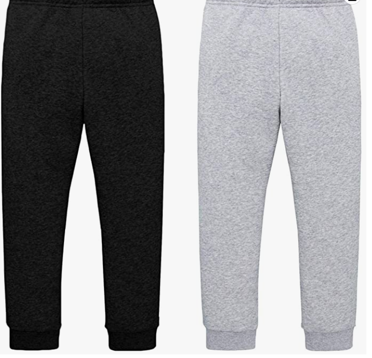 Jogger Pants, Fleece Sweatpants 2-Pack