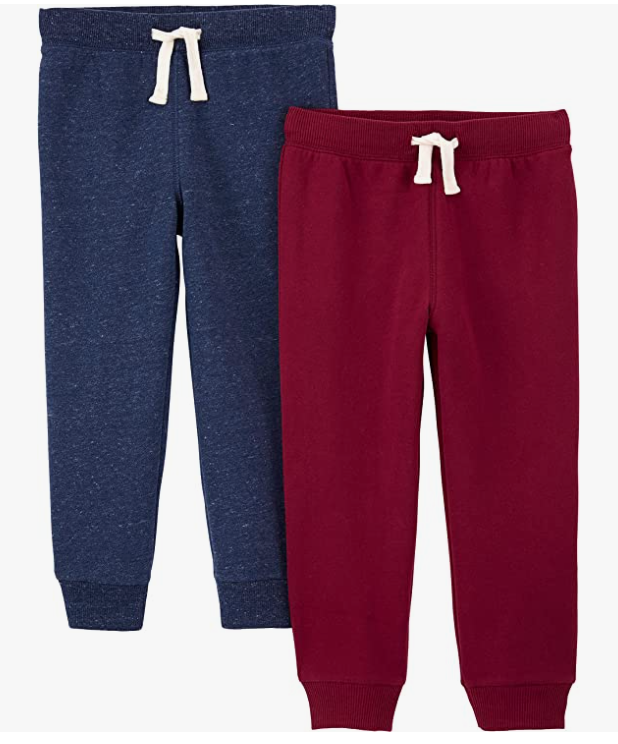 Boys 2-Pack Pull on Fleece Pants2 PACKS