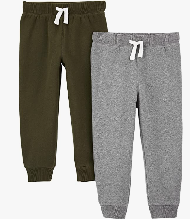 Boys 2-Pack Pull on Fleece Pants