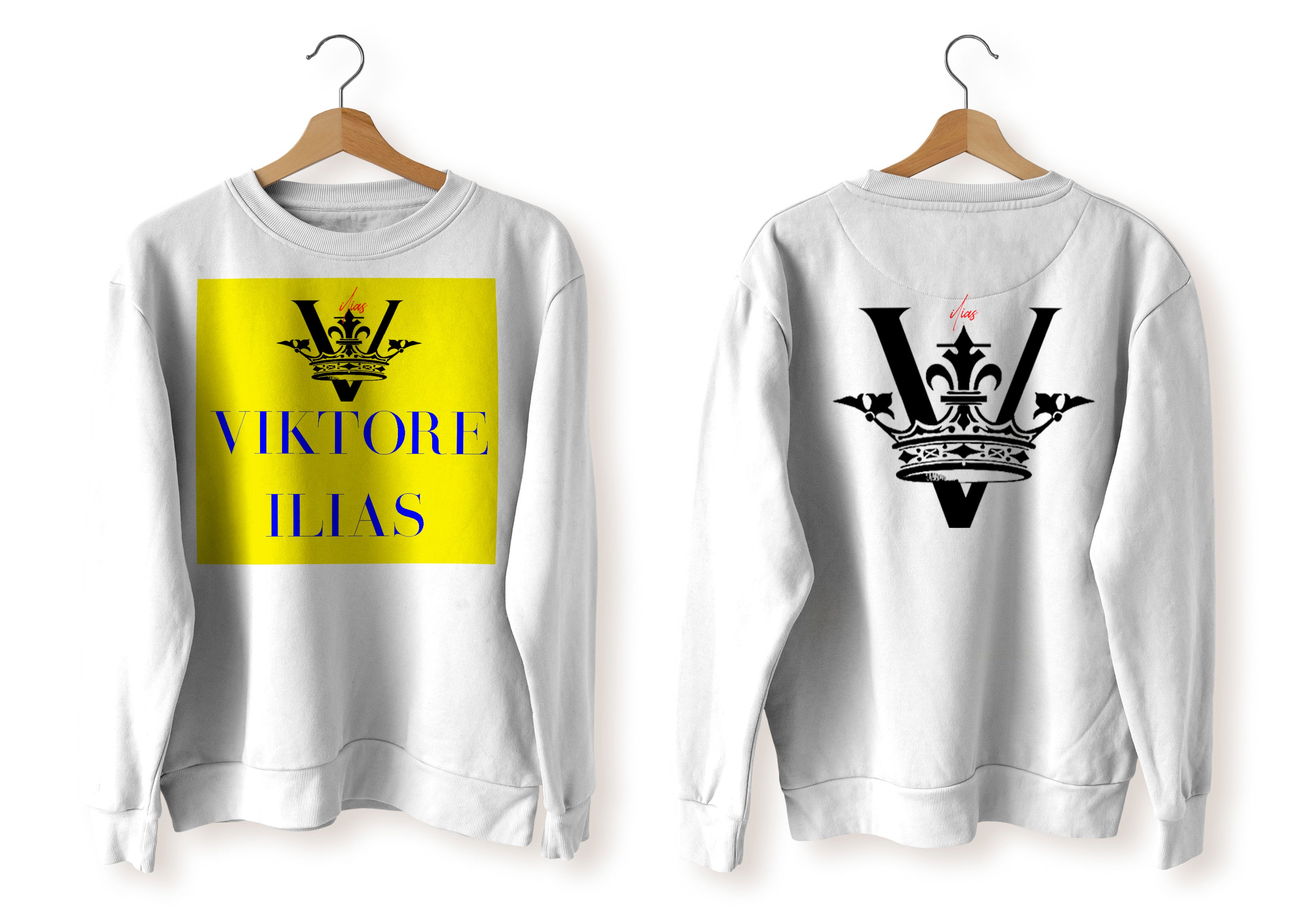 V HOODIE Fleece Sweatshirt