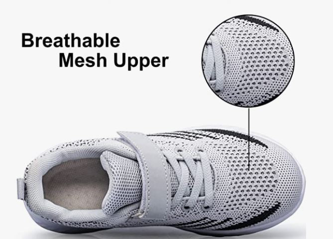 Breathable Athletic Running Walking Tennis Shoes for Toddler/Little Kid/Big Kid