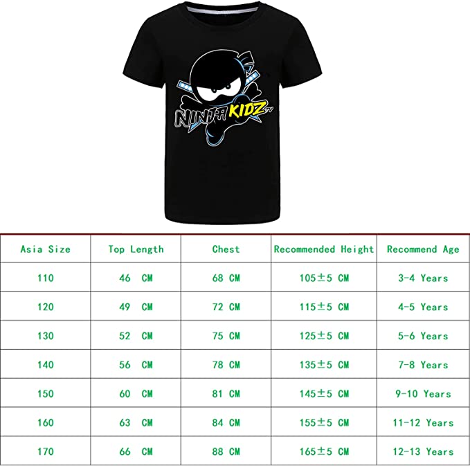 Kids T Shirts Casual Crew Neck Shirt Unisex Short Sleeve Tops Tees 4-13 Years