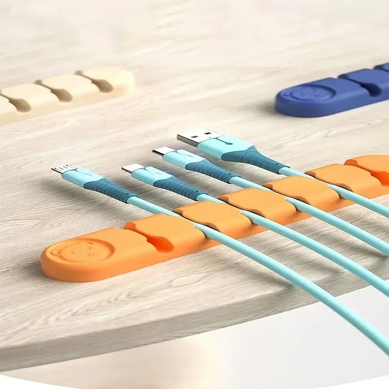 Cord Organizer, Cable Clips Cord Holder, Cable Management USB Cable Power Wire Cord Clips, Cable Organizers for Car Home, and Office