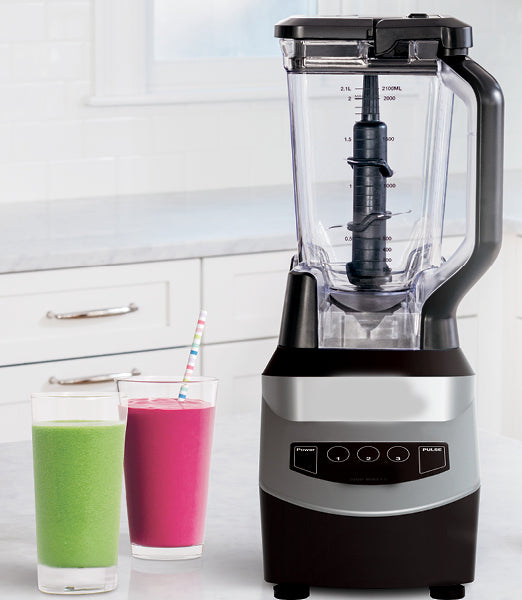High Speed, and equipped with 304 stainless steel blades,allows the blender for smoothies,  Professional Blender, 72 oz Pitcher, Black/Silver, 900W